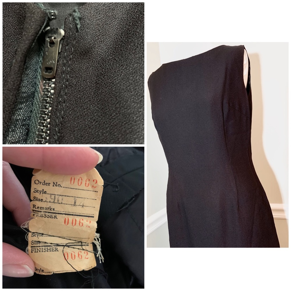 Vintage 60’s little black dress - Picture 7 of 8